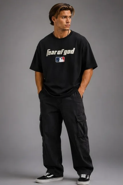 Essentials MLB 90s Black T Shirts