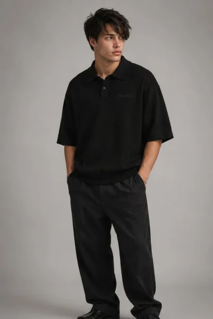 Essentials Signature 90s Knit Polo T Shirts