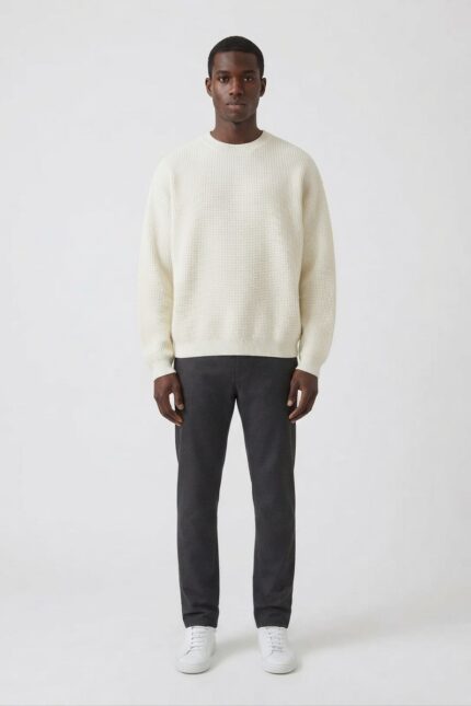 Essentials Waffle Long Sleeve Crewneck