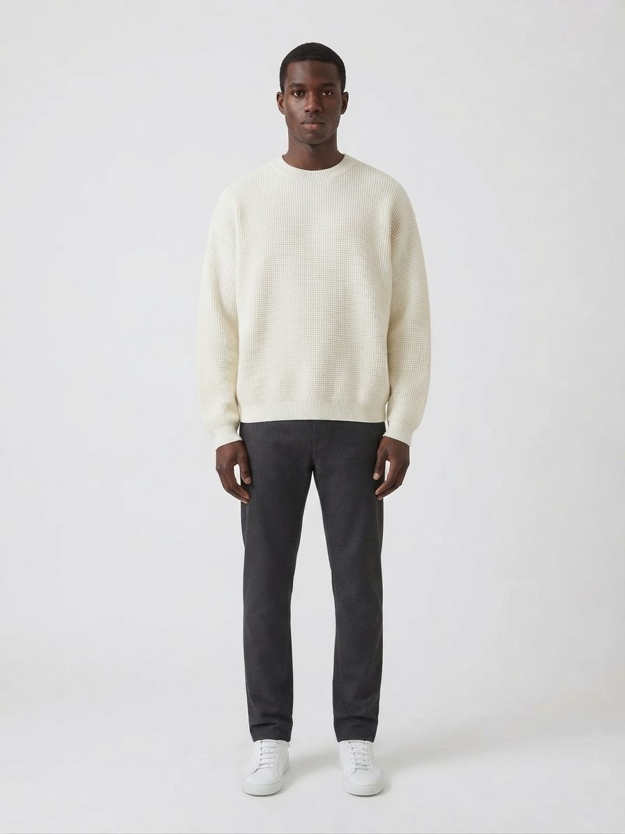 Essentials Waffle Long Sleeve Crewneck Essentials Waffle Long Sleeve Crewneck